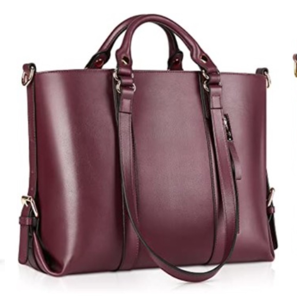 Kattee Red/Burgundy Classic Genuine Leather Cross-body Bag